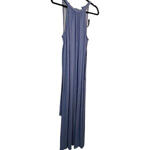 NWT Old Navy Blue and White Floral Patterned Maxi Dress Size Large Costal Beach